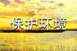 实用的保护环境建议书作文300字锦集六篇