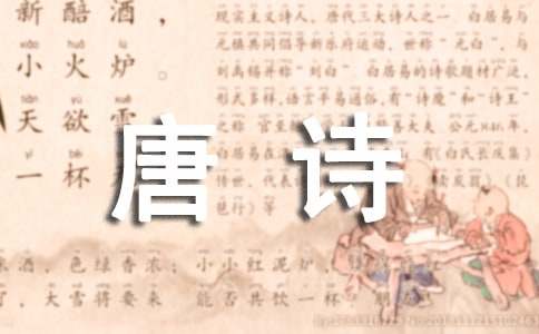 读唐诗三百首有感