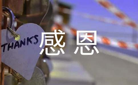 关于感恩的心得体会